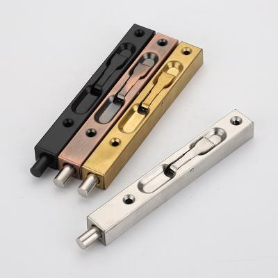 China Factory Price Modern 201 Stainless Steel Doors Hardware 8 Inch Concealed Heavy Duty Lock Bolt Metal Door Flush Door for sale