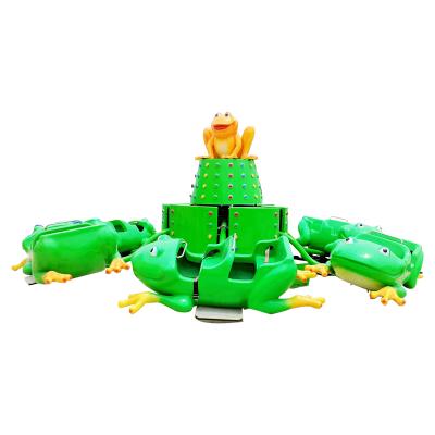 China Playground Funny Frog Rides Outdoor Amusement Park Rides Kids And Adults 3.6m Height Frog Jumping On Sale for sale