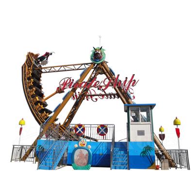 China Modern Outdoor Theme Park Thrill 56 Seat Pirate Ship City Park Big Rides Viking Carnival Rides For Sale for sale