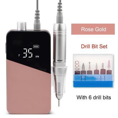 China 2022 New Arrivals Nail Art Beauty High Quality Professional Nail Drill 35000 Electric Portatil Nail Drill Machine With Hook for sale