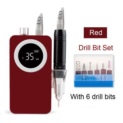 China Nail Art Beauty Power Electric Nail Drill E File Machine for Thick Toenail Natural Nail Care for sale