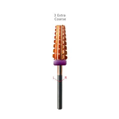 China High Quality Durable Rose Gold Tungsten Carbide Nail Drill Bit 6 Types For Electric Machine Manicure Nail Tool Accessories for sale