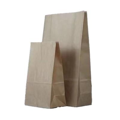 China Recycled Materials Packaging Paper Bag SOS Food Grade Paper Bags Fast Food For Take Away for sale