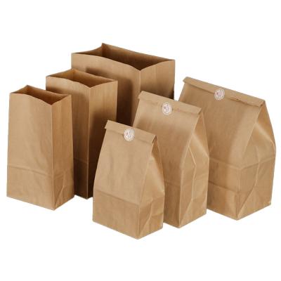 China Recycled Materials Custom Printed Your Own Logo Kraft Gift Craft Shopping Paper Bag With Handles for sale