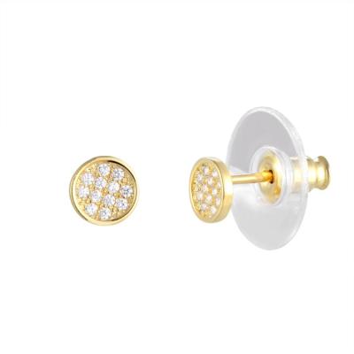 China New Arrival Fashionable High Quality Sterling Silver Jewelry Earrings Round Stud Women Jewelry 925 for sale