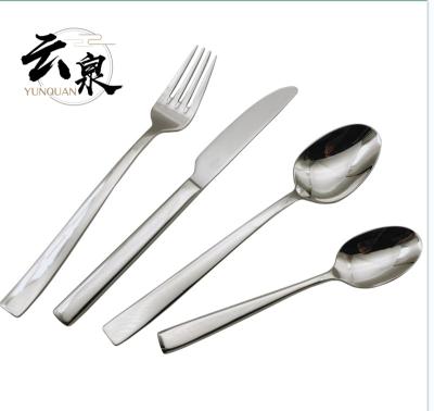 China Viable High Quality Fork Knife Spoon 4pcs Cutlery Sets Sliverwear Stainless Steel Flatware Cutlery Sets for sale