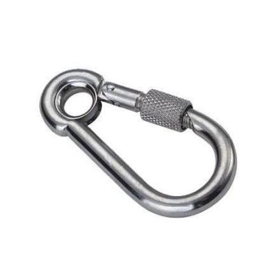 China Fit Marine Hardware High Quality Stainless Steel Rigging Spring Hook With Grommet And Screw for sale