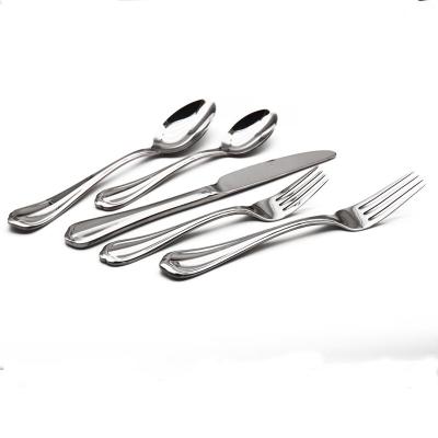 China Sustainable America Design Stainless Steel Cutlery Set Spoon Knife Fork Flatware Set for sale