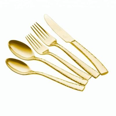 China Gift Box Sustainable Restaurant 18/10 Stainless Steel Silverware Flatware Cutlery Set With Color Coated for sale