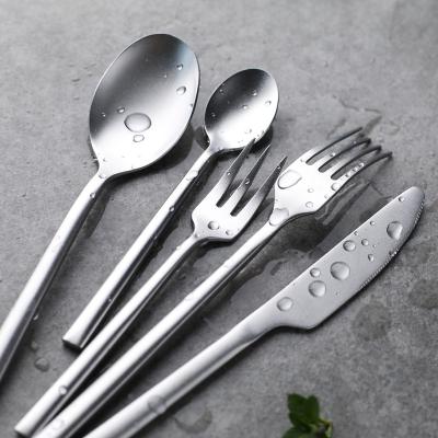 China New disposable design! Hot sale! cutlery set stainless steel dinnerware with color box spoon fork knife for sale