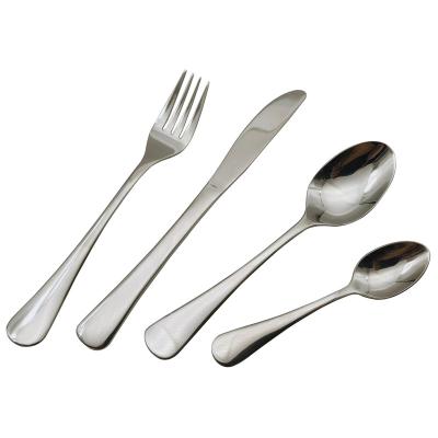 China Sustainable 304 Flatware Set Hotel Flatware Silverware Set Eco Friendly Stainless Steel Cutlery Flatware Set for sale