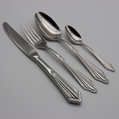 China Sustainable High Quality Stainless Steel Flatware Sets 18/10 Stainless Steel Cutlery 24pcs Set for sale