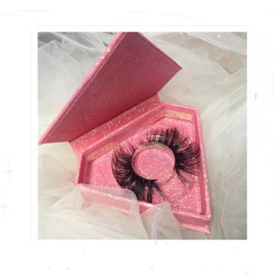 China Long 100% Natural Handmade Dramatic Thick Cross Fluffy 5d Group Faux Mink Eyelashes for sale