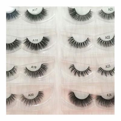 China Clean natural soft eyelash 3d mink top fluffy eyelash wholesale cheap brand price label custom logo for sale