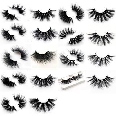 China 25mm Long Natural Siberian Mink Lashes 3 Pack Private Label 3d Mink Eyelashes Colored Lash Book Lashes 3 Pack for sale