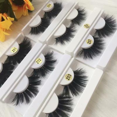 China Natural Soft Eyelash 5d False 25mm Private Label Mink Eyelashes With Customize Own Its for sale