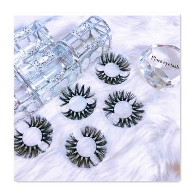 China Cheap wholesale long natural private label faux 5d mink super fluffy eyelashes for sale