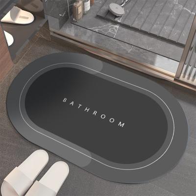 China Environmental Protection Sustainable Washable Water Absorbent Flooring Bathroom Rubber Flooring Non-slip Washable Absorbent Mat for sale