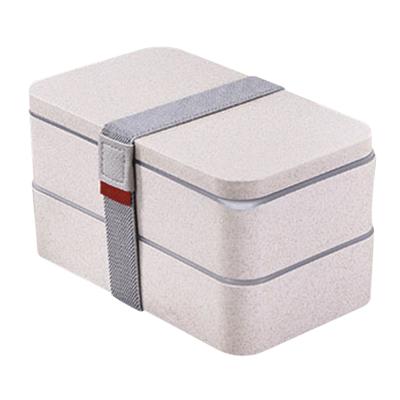 China Viable Healthy Material Take Away Food Container Box Set Wheat Straw Bento Children Kids Lunch Box for sale