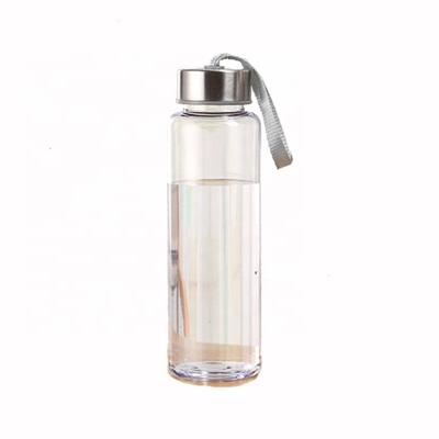 China Large capacity outdoor sports stocked clear cheap plastic drinking water bottle for sale