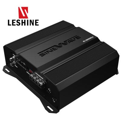 China Heavy Aluminum Radiator Leshine R 3000.1 Class D Car Woofer With Audio Antenna Block Mono Amplifier Panel 12v Car Accessory Amplifiers For Car Speaker for sale