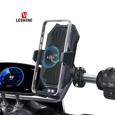 China New Motorcycle Anti Shake Full CNC Aluminum Alloy Stand Charger Holder Waterproof High End Adjustable Handsfree Mobile Phone Durable for sale