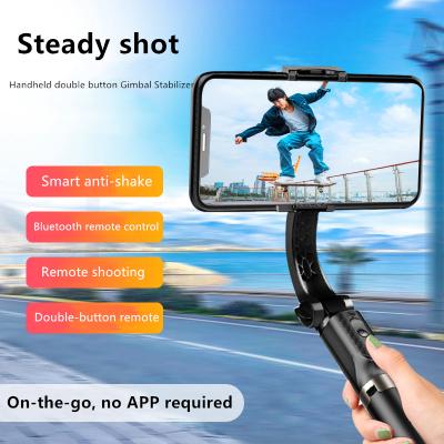 China New Pockect Selfie Stick Stable Shooting Tripod Gimbal Remote Control Stabilizer Handheld Mobile Phone Holder Without APP for sale