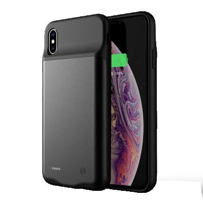 China LED Display iPhone Xs Max Battery Charging Phone Case Powerbank Cell Phone Cover Case For iPhone Xs Max Rechargeable Phone Shell for sale