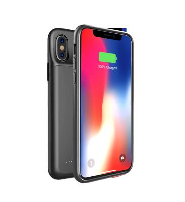 China Portable LED Display Battery Charging Phone Case For iPhone X/XS Powerbank Phone Case For iPhone X/XS Chargeable Phone Shell for sale