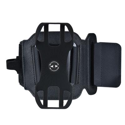 China New Sports Anti-drop Mobile Phone Armband 360 Rotation Detachable Wrist Universal Phone Holder For Jogging Running Rise for sale