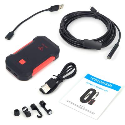 China Night Vision Mini Portable 1200P HD Wifi Borescope HD Inspection Camera with 8 Adjustable LED Lights for sale