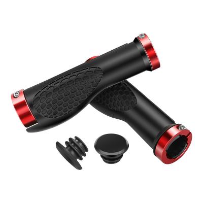 China High Quality Rubber Aluminum Alloy Bushing Bicycle Handlebar Grips for sale