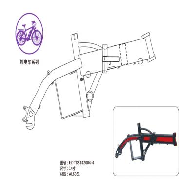 China E Bike 24 Inch Fantastic Alloy Bicycle Electric Bike Frame for sale