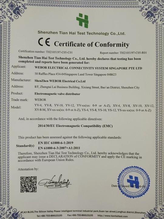 CE - Shenzhen Tianyisheng Automation Technology Co., Ltd.