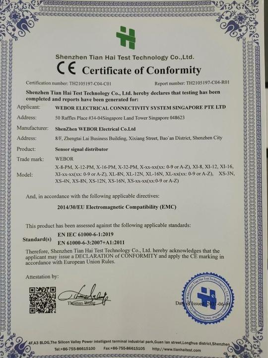 CE - Shenzhen Tianyisheng Automation Technology Co., Ltd.