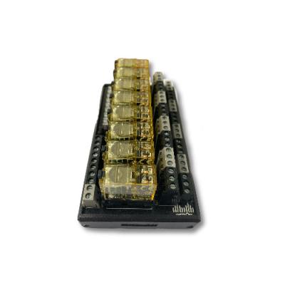 China Original WEBOR 24V sealed 8-channel imported relay module with compatible NPN/PNP socket for sale