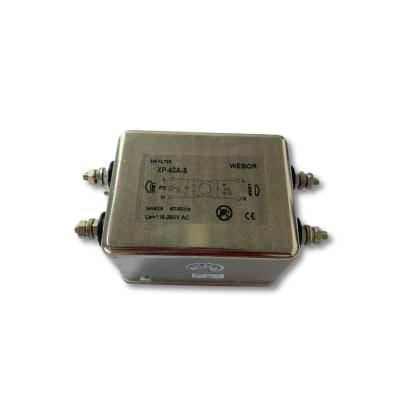 China WEBOR XP-40 A-S Single Phase Power Universal EMI Low Pass Filter for sale