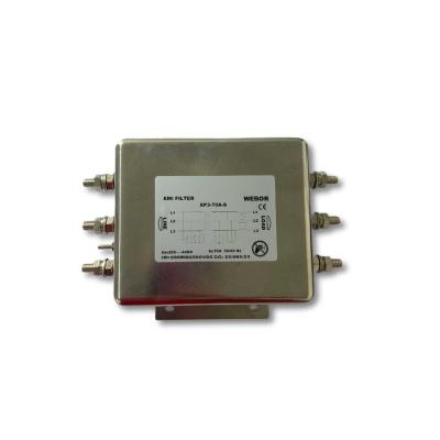 China Hot Sale WEBOR XP3-70 A-S Three Phase Three Power EMI Low Pass Line Filter for sale