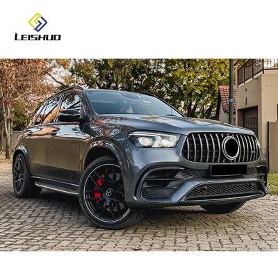 China Plastic For 2020+ Benz GLE-class W167 upgrade GLE63 AMG front and rear bumper assembly net surrounded by a full set of Benz modification for sale