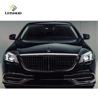 China Plastic For 14-20 Benz S-Class W222 changed to Maybach surround headlamps taillights side skirt middle net modified big surround for sale