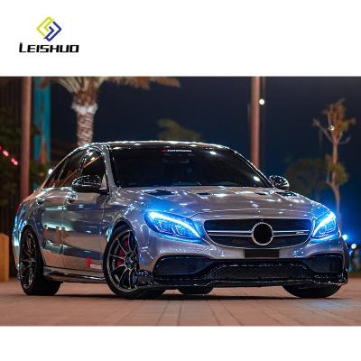 China Plastic For 15-18 Benz C-class W205 upgrade C63 AMG front and rear bumper assembly net surrounded by a full set of Benz modifications for sale