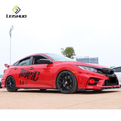 China Plastic Applicable to 16-20 tenth generation Civic modified FC450 front and rear bars, net front shovel modified and surrounded for sale