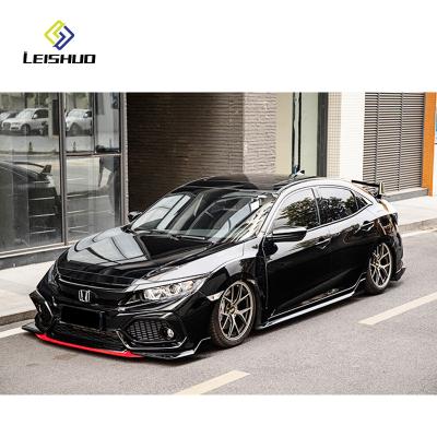 China Plastic Applicable to 16-20 tenth generation Civic modified Conceptual sty front and rear bars, net front shovel modified and surrounded for sale