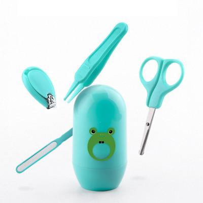 China 4PCS Manicure Set Professional Baby Nail Clippers Grooming Kit Kit Safe Manicure Set For Baby for sale