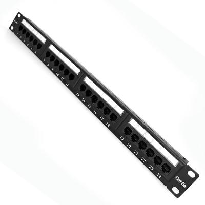 China PBT+15%GF UL94V-0. NT-LINK Cat5e Patch Panel 19 Inch Rack Mount UTP Patch Panels for sale