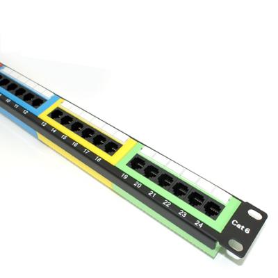 China PBT+15%GF UL94V-0. NT-LINK UTP Cat5e Colors Type 110 /Dual Patch Panels for sale