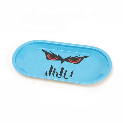 China Rolling Tray 18.6*9.3cm Herb Tobacco Custom Logo Magnetic Mixing Metal Rolling Tray JL-Z0019 for sale