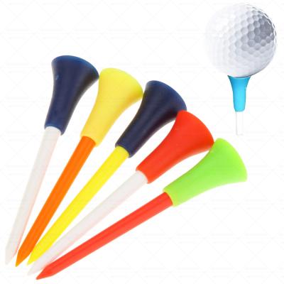 China Wholesale Goods High Quality Plastic Golf Pegs 83mm Golf Tee Size Control Golf Tees for sale