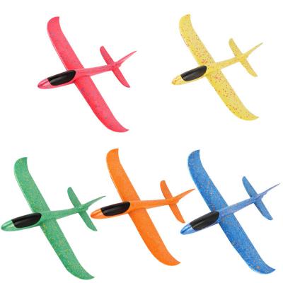 China Kids Toys OEM 3D EPP Airplane Toys 48cm Big Hand Foam Launch Plane, 2 Flight Mode Glider Airplane, Flying Toy For Kids for sale