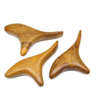 China Natural Handmade Sandalwood Body Guasha Gua Sha Tool Wood Panel-Massager For Acupuncture Point Massage for sale